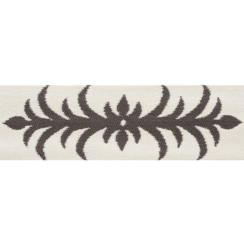 75441 | Acanthus Tape, Basalt - Schumacher Fabric