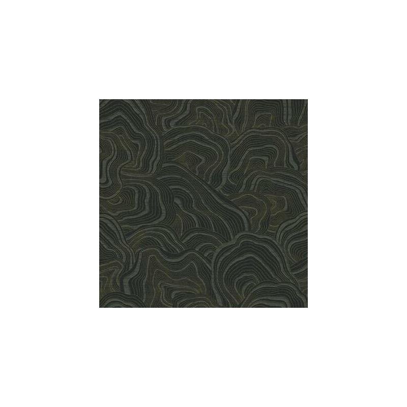 Sample - KT2162 Ronald Redding 24 Karat, Geodes Wallpaper Black by Ronald Redding
