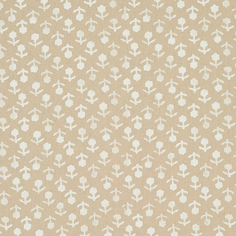 Purchase sample of 179352 Beatriz Handprint, Natural by Schumacher Fabric