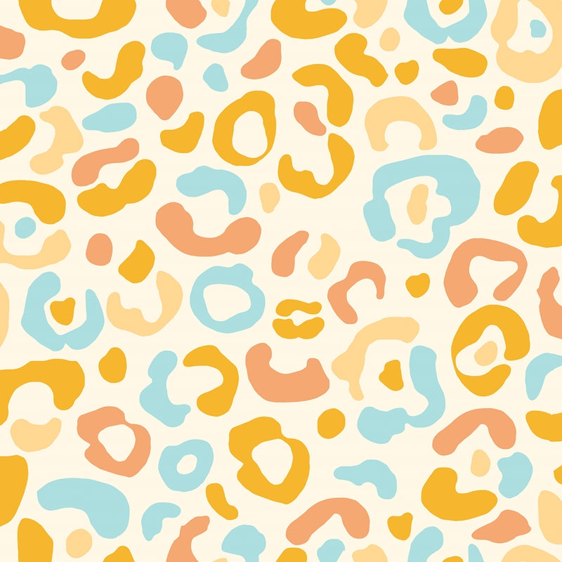AES4797 Aelfie Multi Warm Leopard Spots Peel & Stick Wallpaper by NuWallpaper