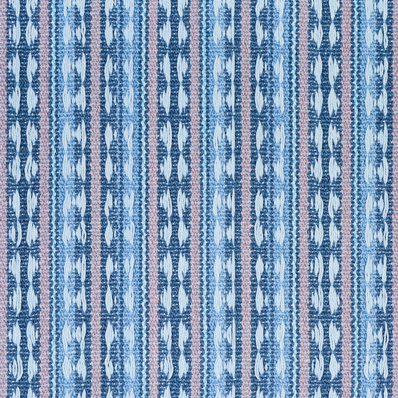 Purchase sample of 79080 Tarnby Stripe, Sky by Schumacher Fabric