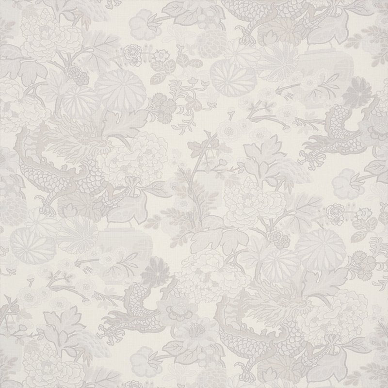 Purchase sample of 173278 Chiang Mai Dragon, Limestone by Schumacher Fabric
