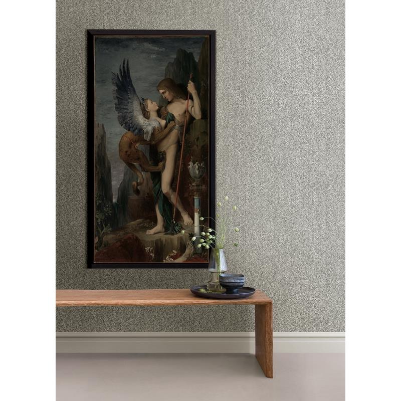 Order 2970-26163 Revival Ashbee Dark Grey Tweed Wallpaper Dark Grey A-Street Prints Wallpaper