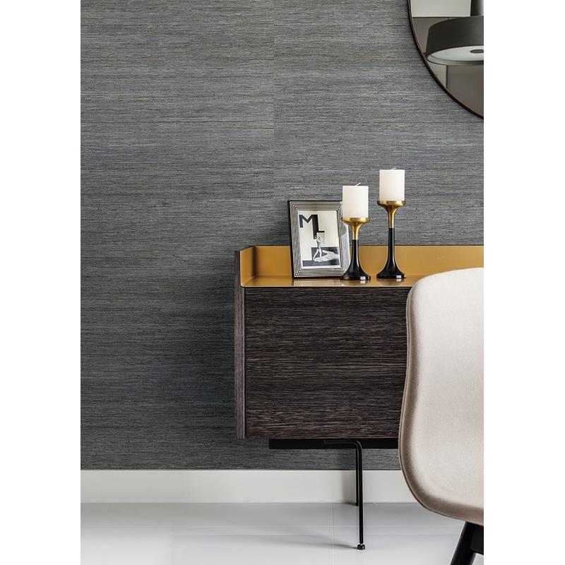 Order 2829-80085 Fibers Shandong Slate Grasscloth A Street Prints Wallpaper