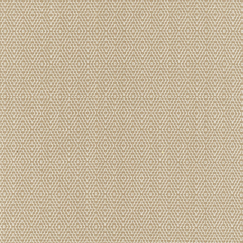 Purchase sample of 62530 Hampton Court Diamond, Flax by Schumacher Fabric