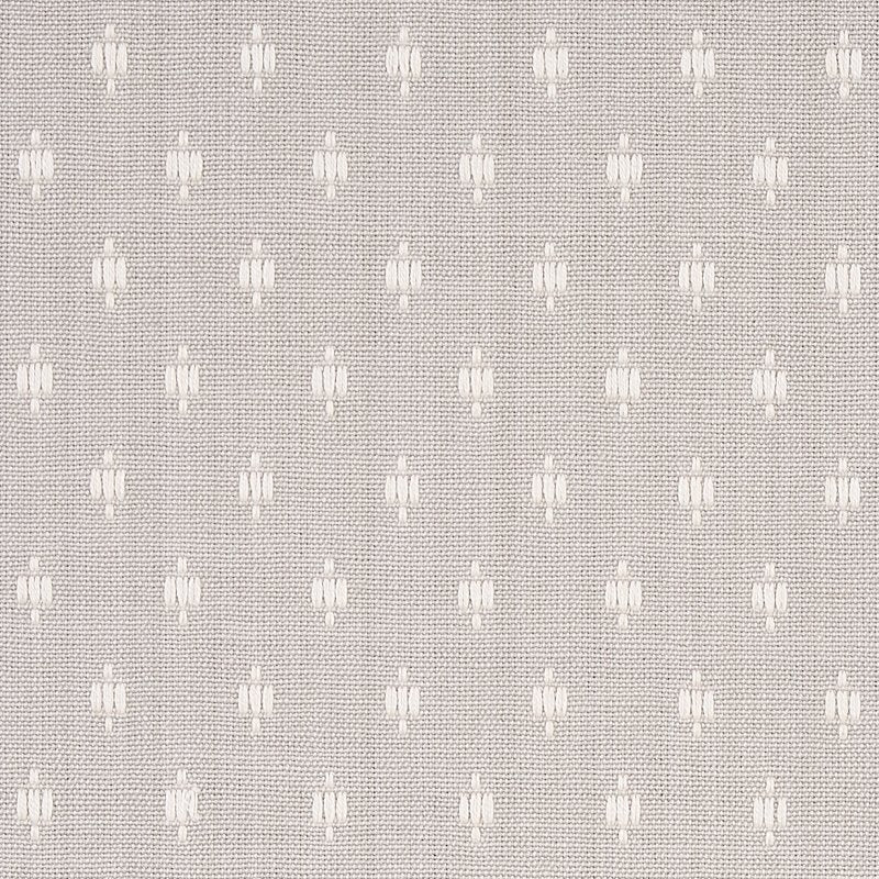 Purchase sample of 75535 Barlow, Ivory On Grey by Schumacher Fabric