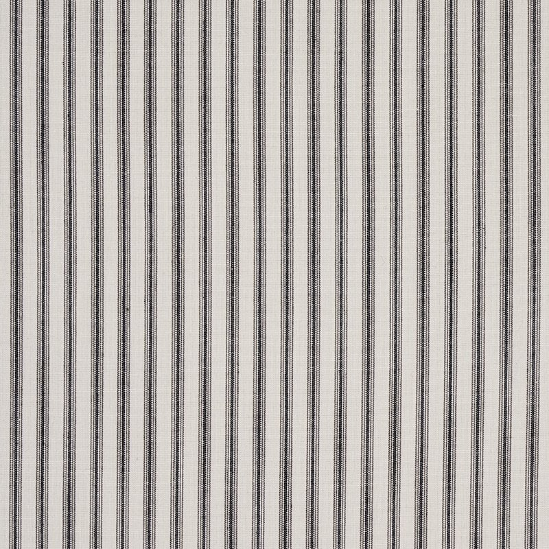 Purchase sample of 60077 Wellfleet Ticking Stripe, Black by Schumacher Fabric