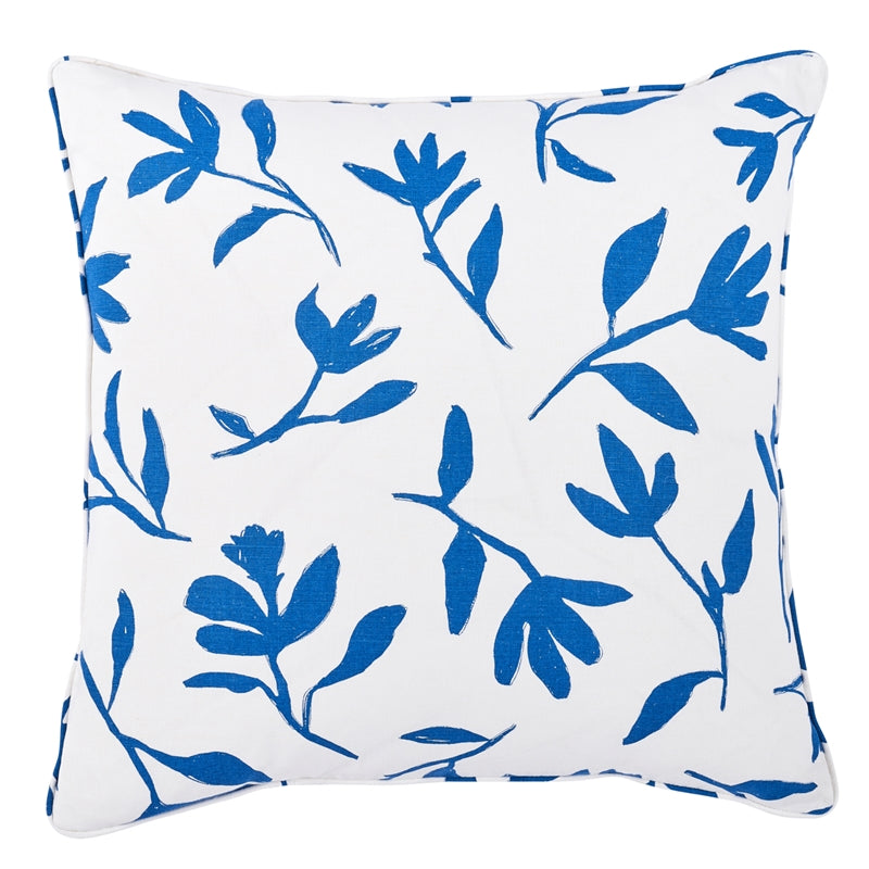 So18001006 | Laurel 22" Pillow, Navy - Schumacher Furniture and Accessories