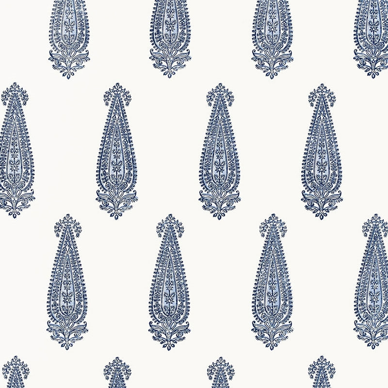 Looking for 5005331 Katara Paisley Delft Schumacher Wallpaper