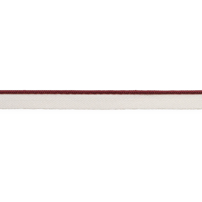 74529 | Gustave Silk Lip Cord Narrow, Burgundy - Schumacher Fabric