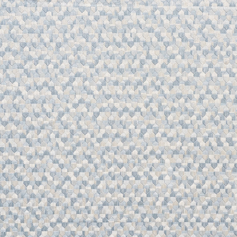 Purchase sample of 75121 Ivins Embroidery, Sky by Schumacher Fabric