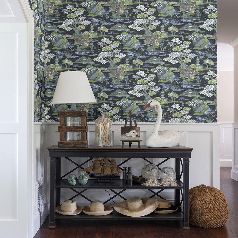 Save on 2901-87510 Perennial Joy De Vie Indigo Toile A Street Prints Wallpaper