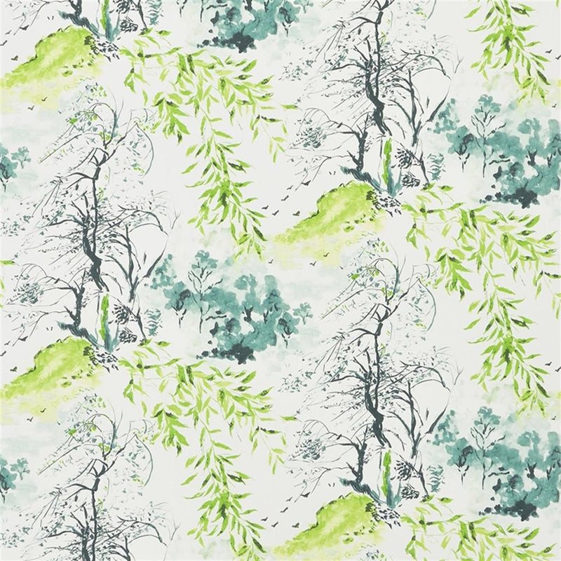 Sample PDG651-01 Winter Palace, Lime by Designer Guild Wallpaper