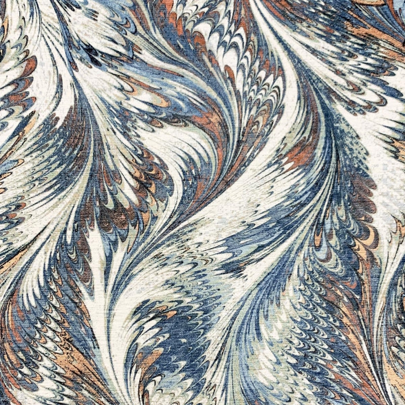 Acquire 10294 Feathers Jazzy Blue Magnolia Fabric