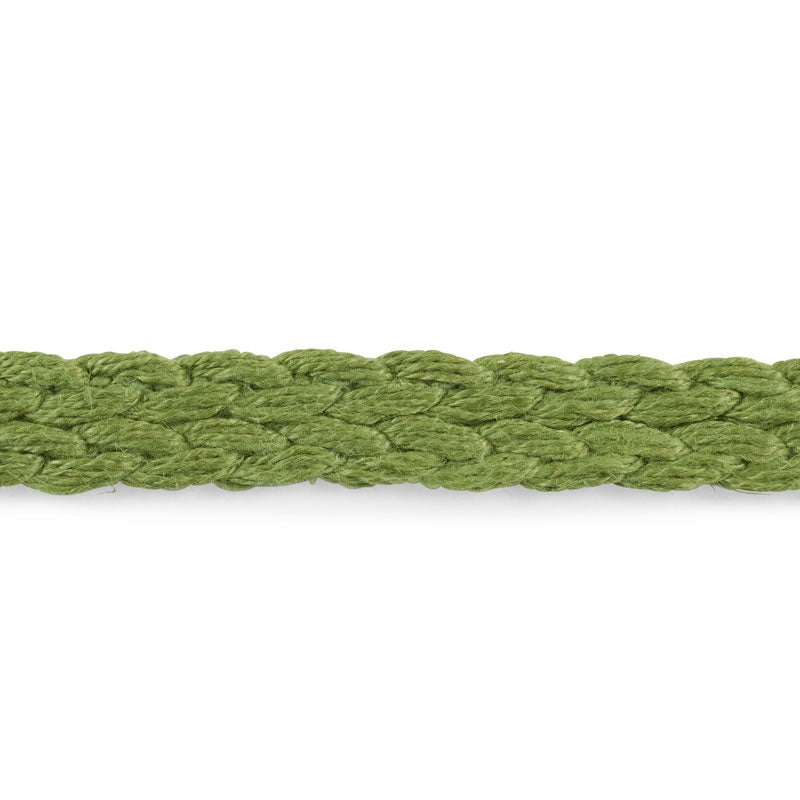76271 | Braided Linen Tape Narrow, Leaf - Schumacher Fabric