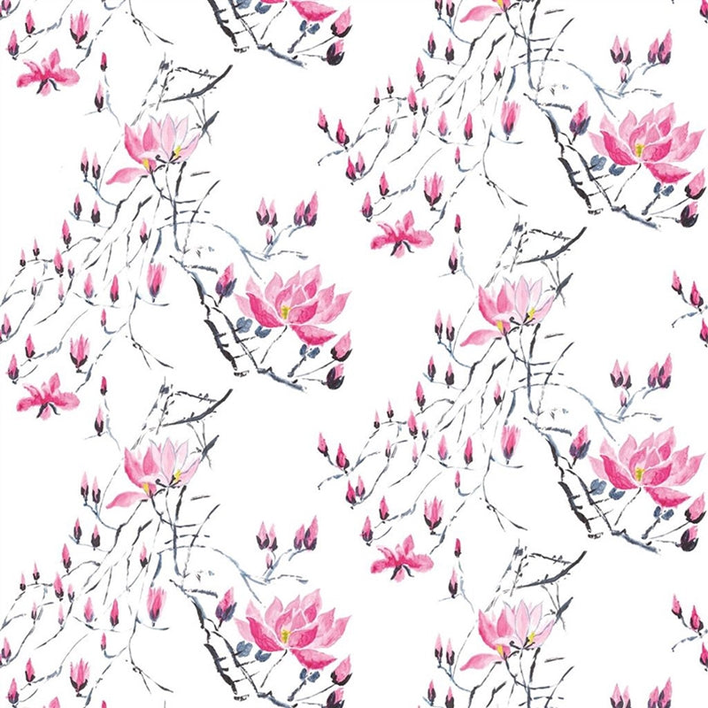 Sample P579-01 Madame Butterfly, Peony by Designer Guild Wallpaper