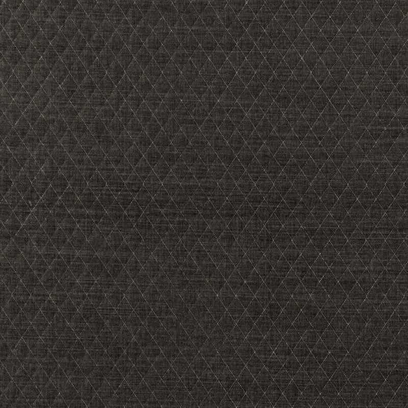 Purchase sample of 66920 Paley Quilted Velvet, Smoke by Schumacher Fabric