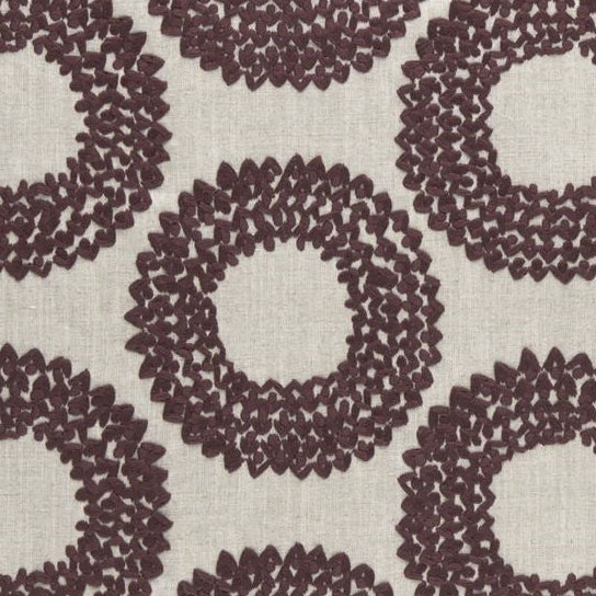 View F0954-04 Dashiki Plum by Clarke And Clarke Fabric