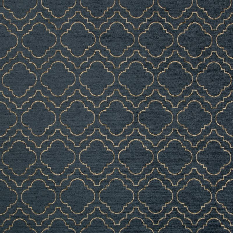 View 35138.5.0 Geometric Dark Blue by Kravet Design Fabric