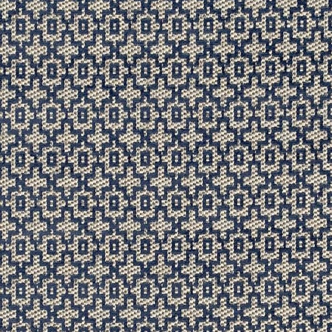 View F0807-04 Mansour Indigo by Clarke And Clarke Fabric