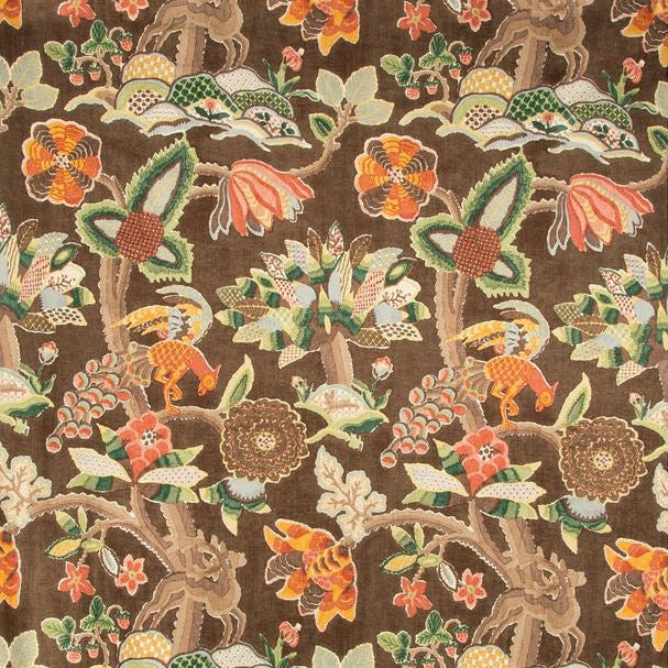 View 2017133.6 Leyland Print Tobacco multipurpose lee jofa fabric Fabric