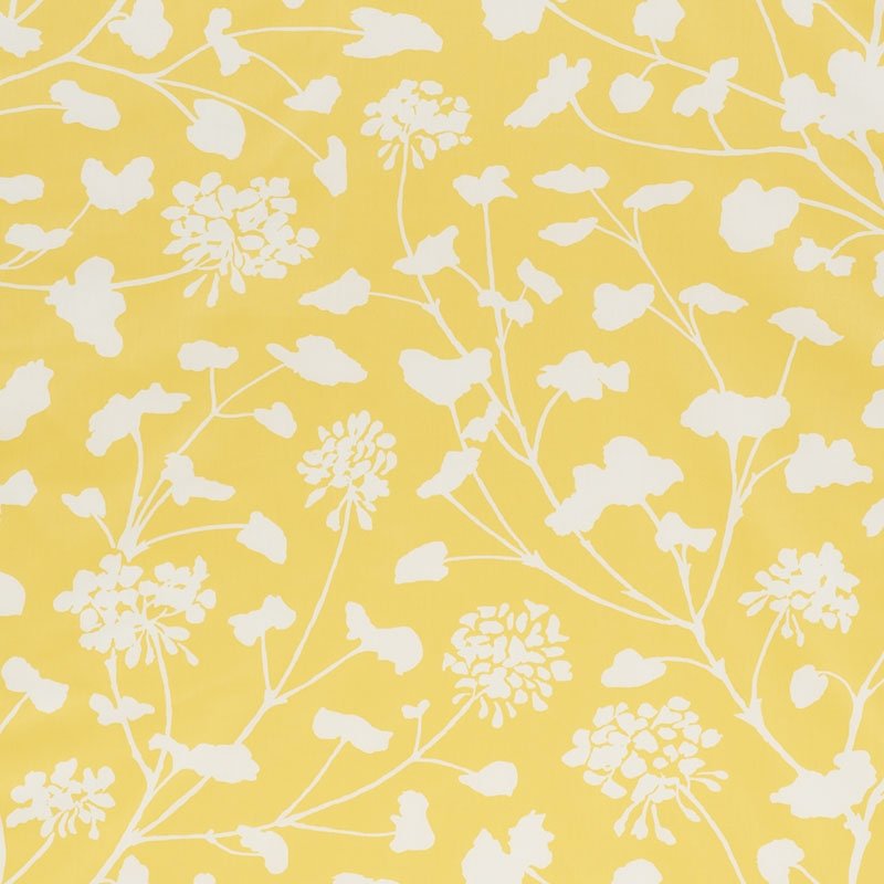 Purchase sample of 178540 Pennick Chintz, Yellow by Schumacher Fabric