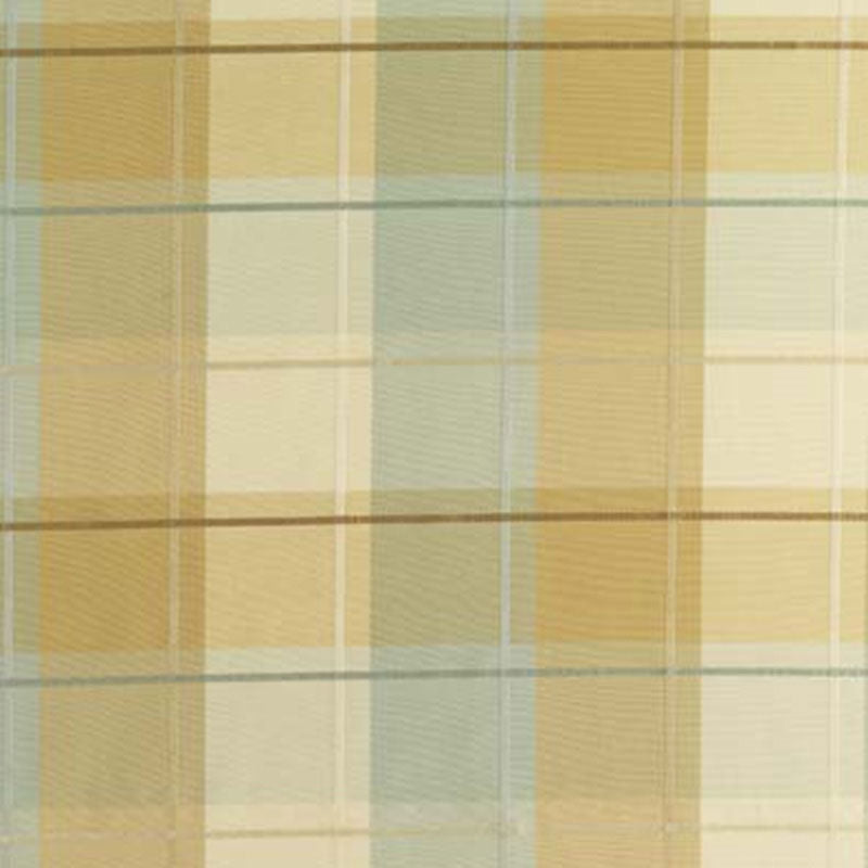 Purchase sample of 63361 Coin Silk Plaid, Aqua by Schumacher Fabric