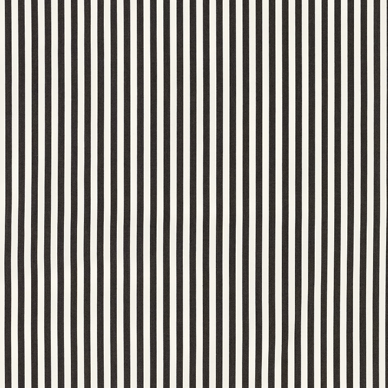 Purchase sample of 71340 Brigitte Stripe, Black by Schumacher Fabric