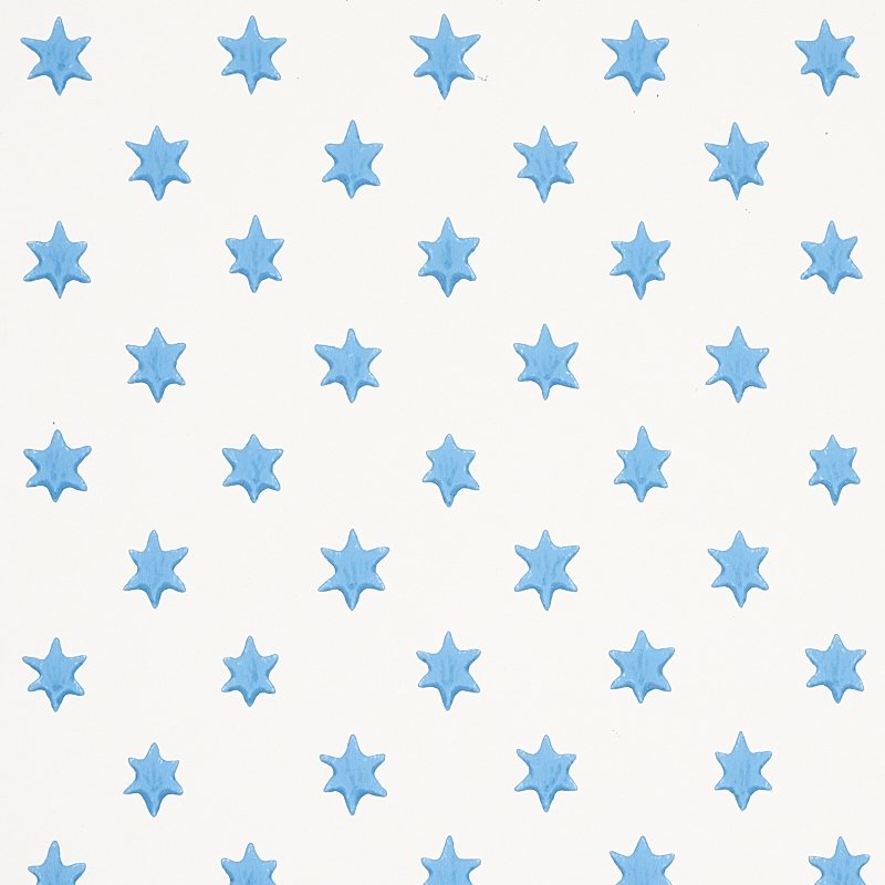 View 5013141 Astral Blue Schumacher Wallcovering Wallpaper