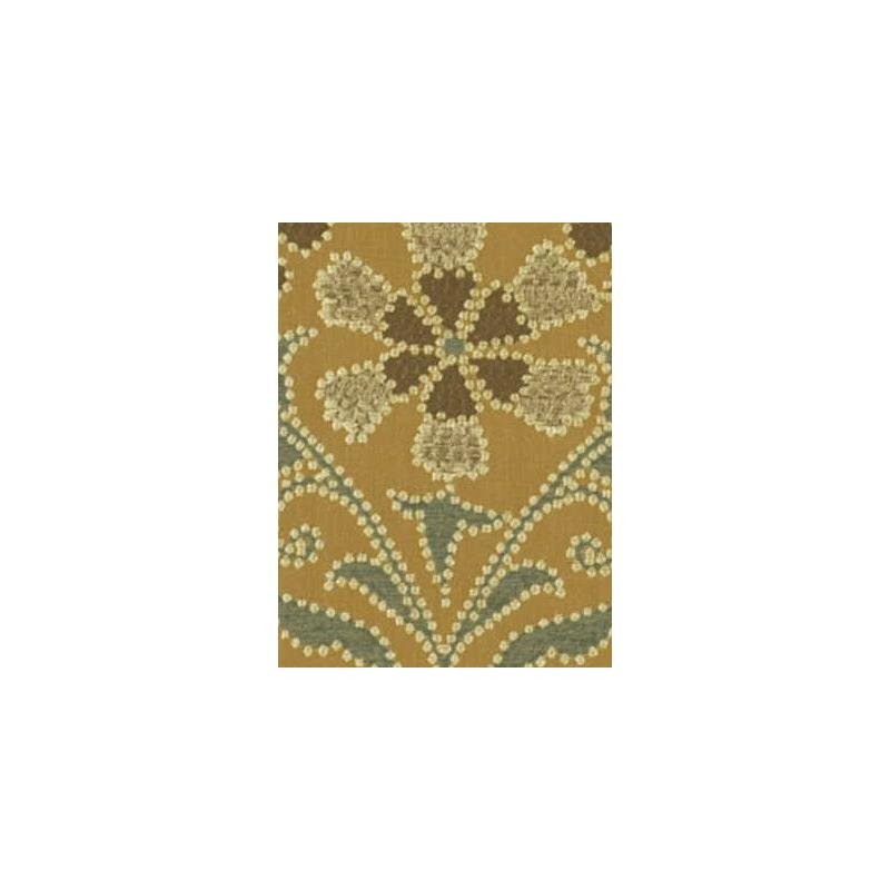 161904 | Stacia Flora | Golden Teal - Beacon Hill Fabric