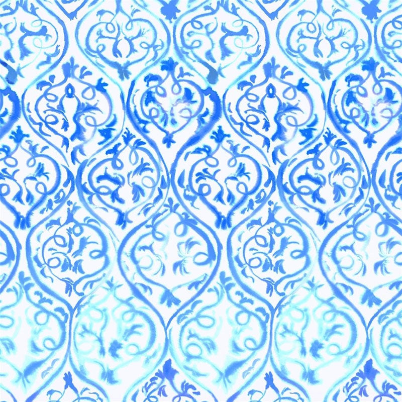 Sample PDG1029-01 Arabesque Cobalt by Designer Guild Wallpaper