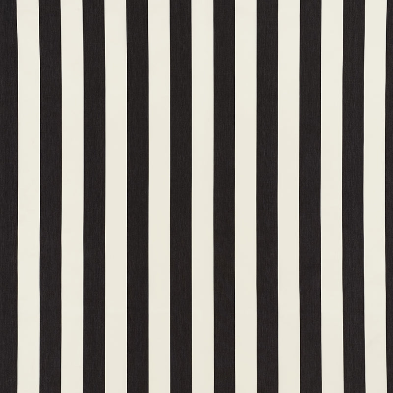 Purchase sample of 71320 Andy Stripe, Black by Schumacher Fabric