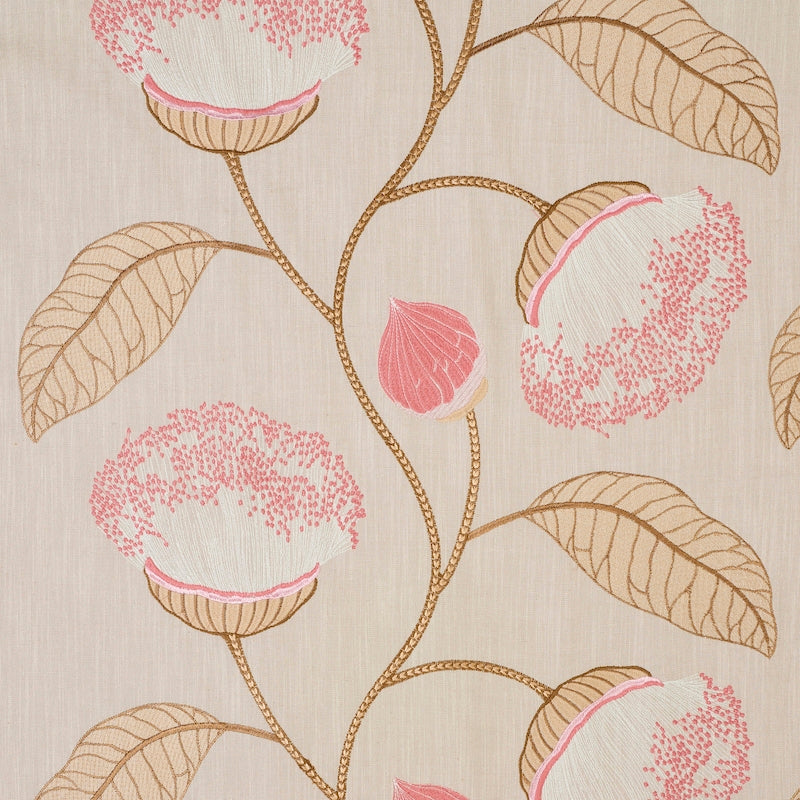 Purchase sample of 78302 Celinda Embroidery, Blush by Schumacher Fabric