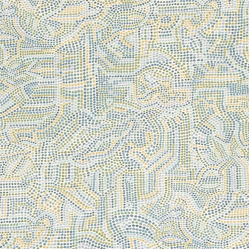 Purchase sample of 79870 Galina, Sky by Schumacher Fabric