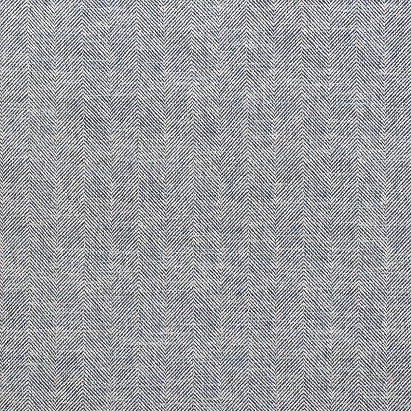 Purchase sample of 75142 Caro Herringbone, Indigo by Schumacher Fabric