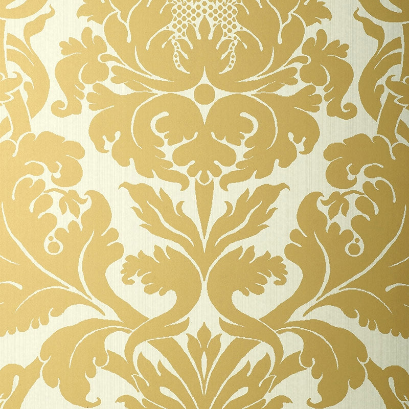 Search 529192 Fiorella Damask Patina Schumacher Wallpaper