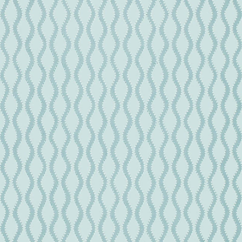 Acquire 5005162 Ribbon Wave Aqua Schumacher Wallpaper