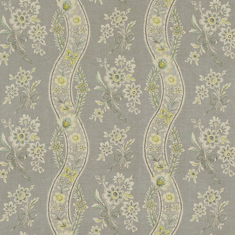 Purchase sample of 175981 Le Castellet Grisaille Jonquil by Schumacher Fabric
