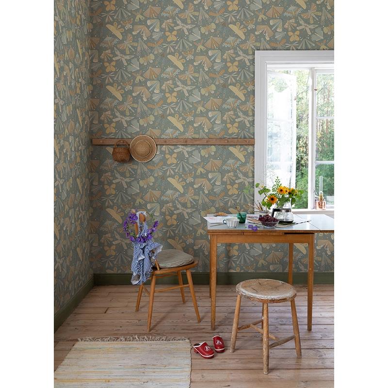Buy 4111-63026 Briony Flyga Apricot Butterfly Bonanza Wallpaper Apricot A-Street Prints Wallpaper