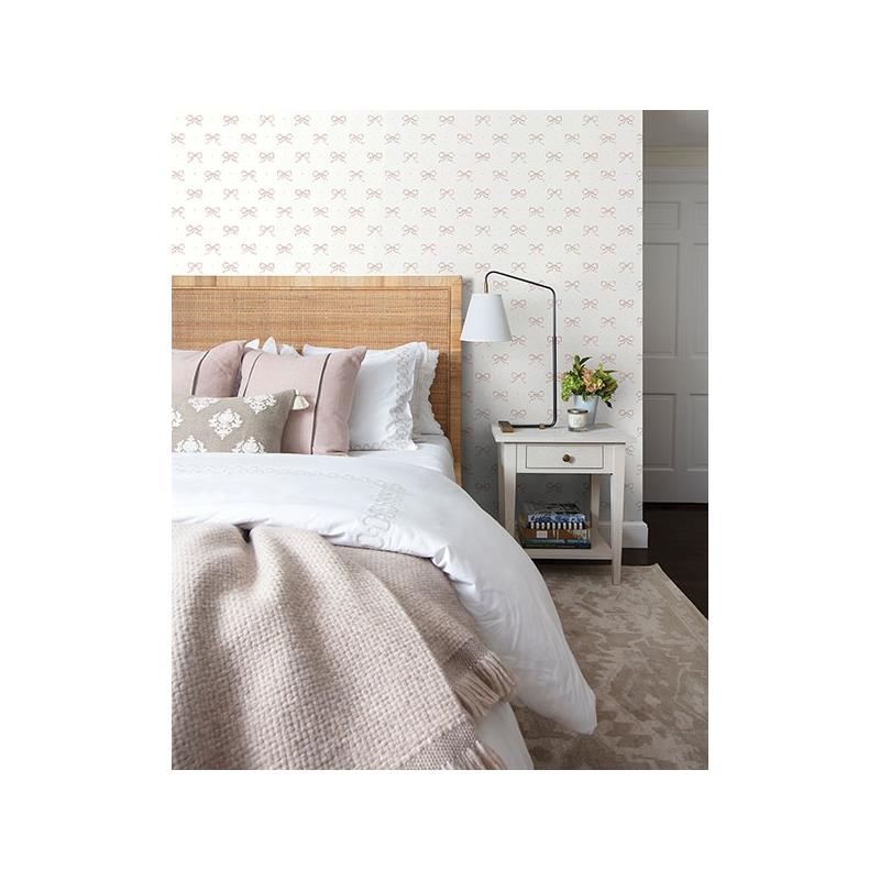 Select AST4354 Erin Gates Emma Petal Large Bow Wallpaper Petal A-Street Prints Wallpaper