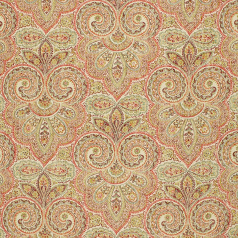 Purchase sample of 173450 Kashan Paisley, Gemstone by Schumacher Fabric