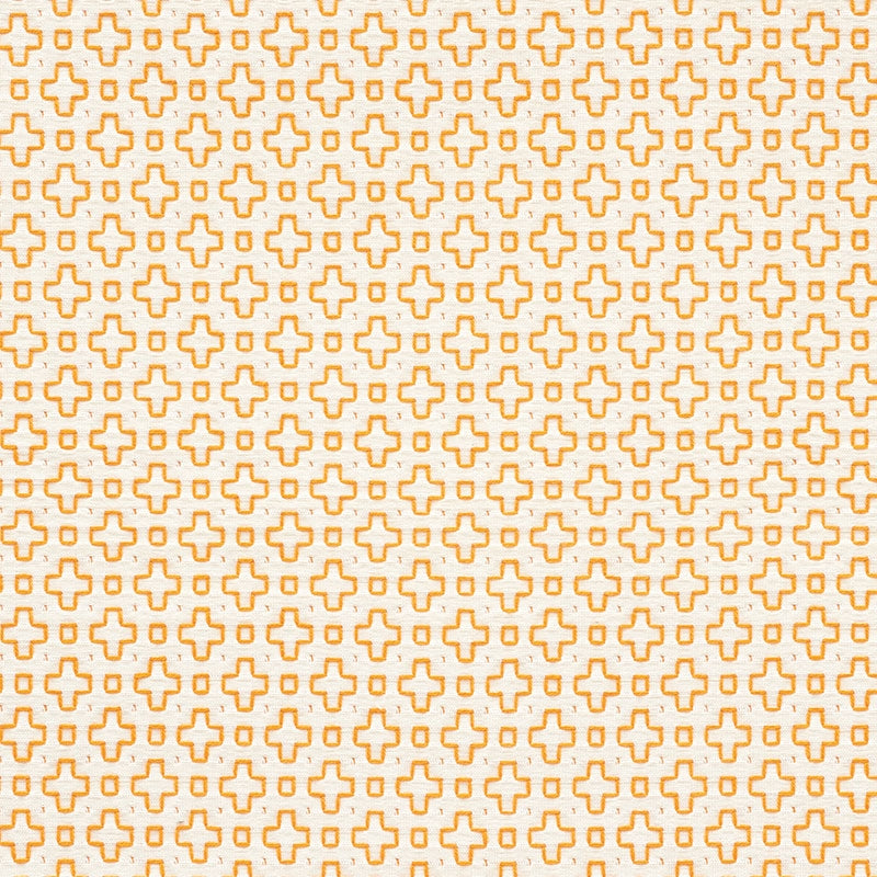 Purchase sample of 73562 Scout Embroidery, Orange by Schumacher Fabric