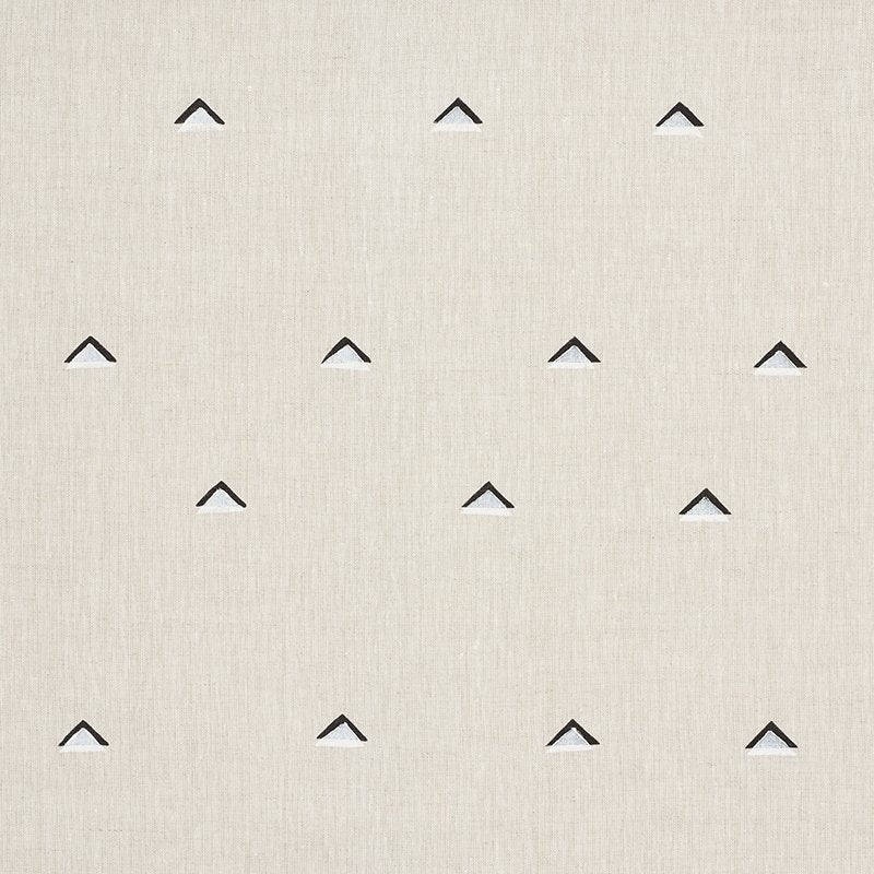 Purchase sample of 74020 Overlapping Triangles, Black White by Schumacher Fabric