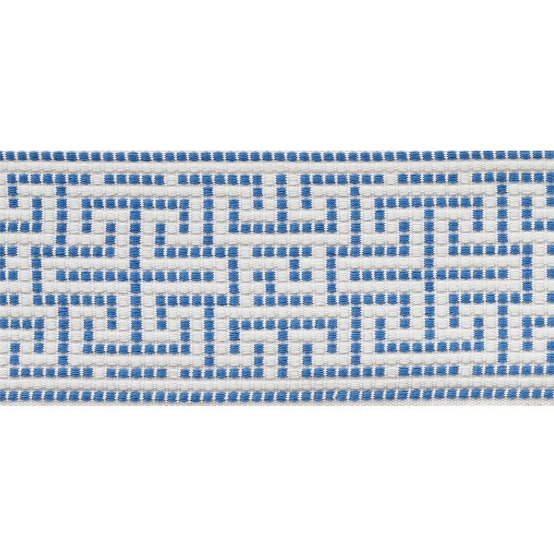 75950 | Maze Tape, Blue - Schumacher Fabric