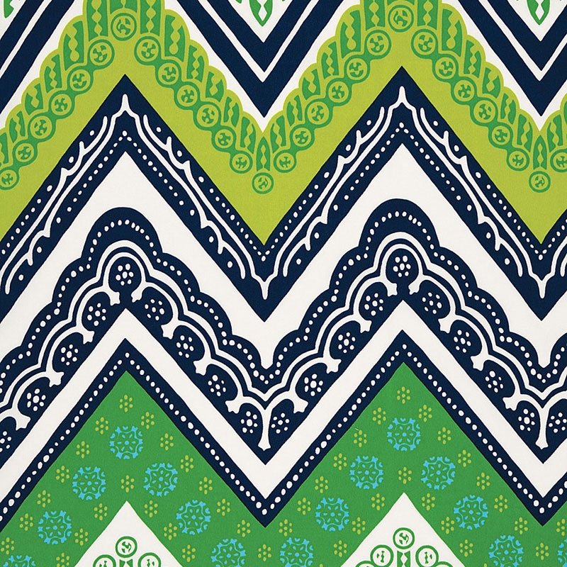 Purchase sample of 174741 Tangier Frame Print, Sea Grass by Schumacher Fabric