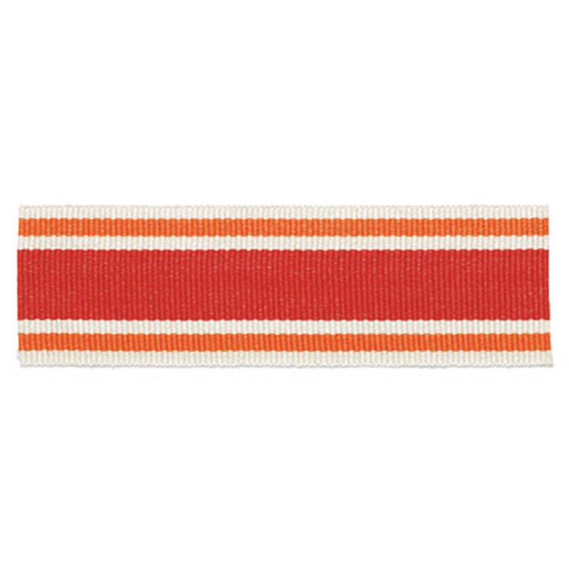 63132 | Cabana Braid, Coral - Schumacher Fabric