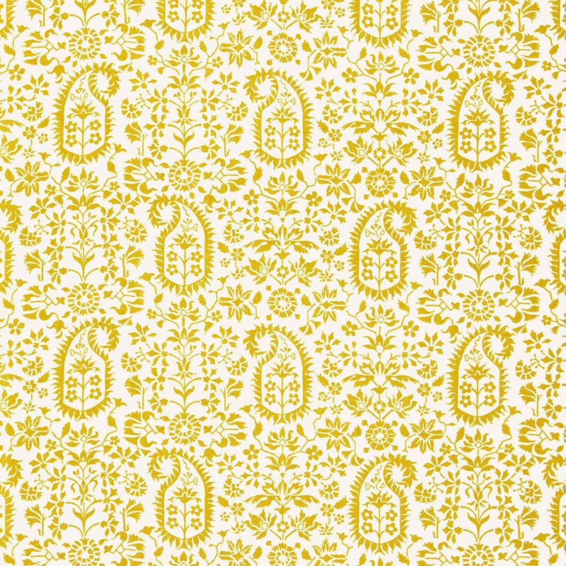 Purchase sample of 174863 Kalika Paisley Print, Citron by Schumacher Fabric