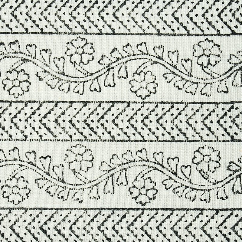 Search 78440 Arbela Hand Blocked Tape Charcoal By Schumacher Trim