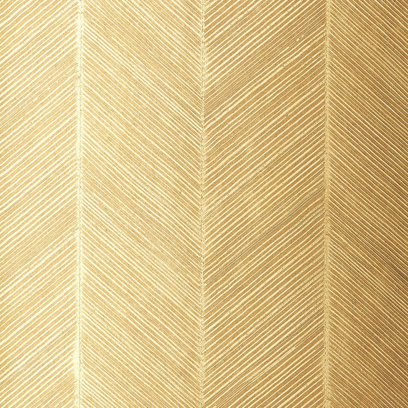 Save on 5005651 Chevron Texture White Gold Schumacher Wallpaper