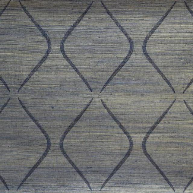 Find DL2903 Natural Splendor Marquise  color Indigo Grasscloth by Candice Olson Wallpaper